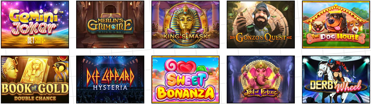 Les machines à sous les plus populaires de France du casino en ligne Bets Amigo