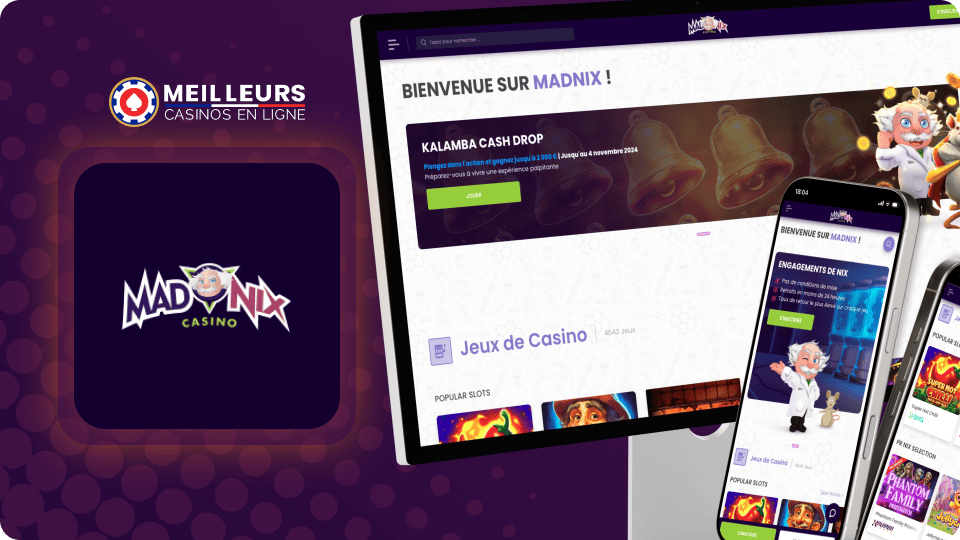 Le médaillé de bronze parmi les meilleurs casinos - Madnix