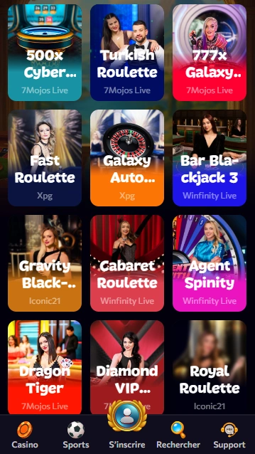 Meilleurs Live Jeux avec Croupier en AphroditeCasino France 2026