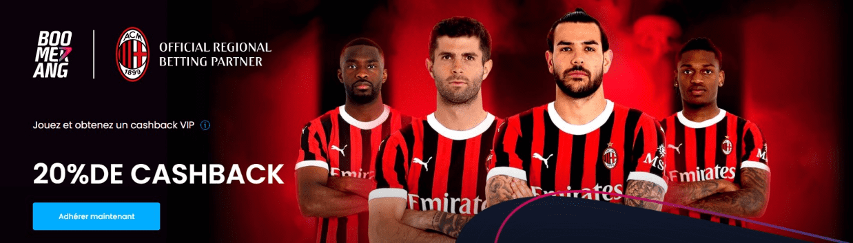 Cashback au BoomerangBet Casino Excellent Casino BoomerangBet avec CashBack pour les Joueurs Français