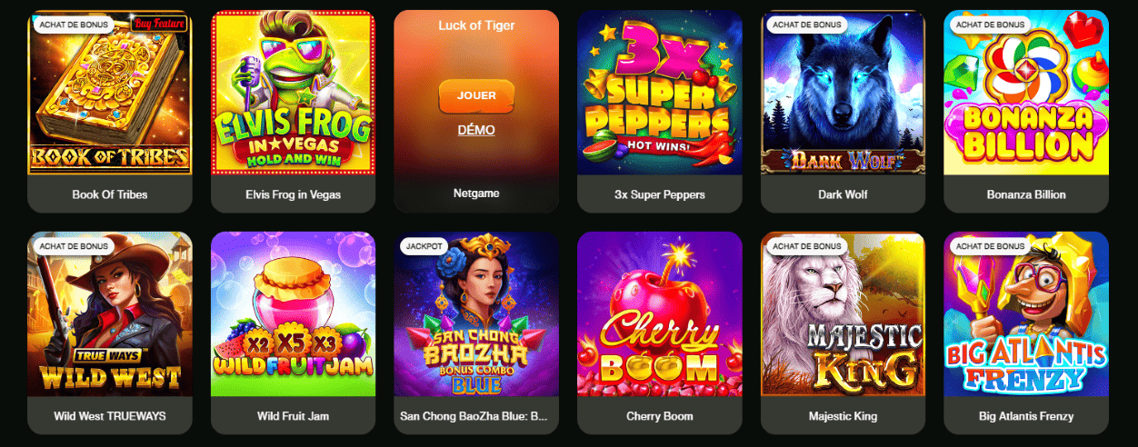 Jeux au CashWin Casino Jouer Maintenant le Bon Jeux au CasinoCashWin Francophone