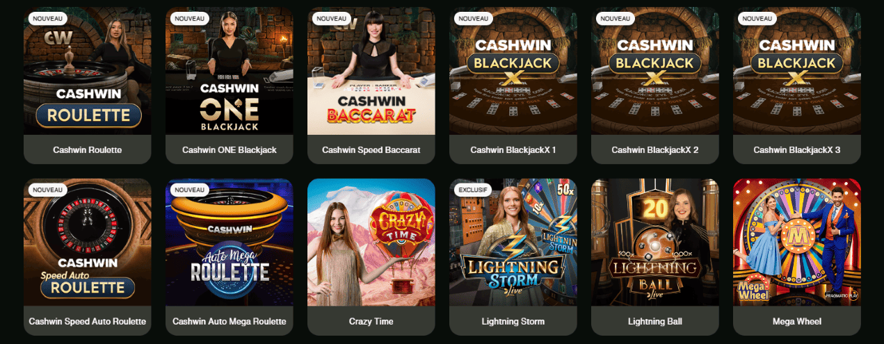 Live Jeux au CashWin Casino Avis de Win-Cash avec Live Casino Jeux 2026