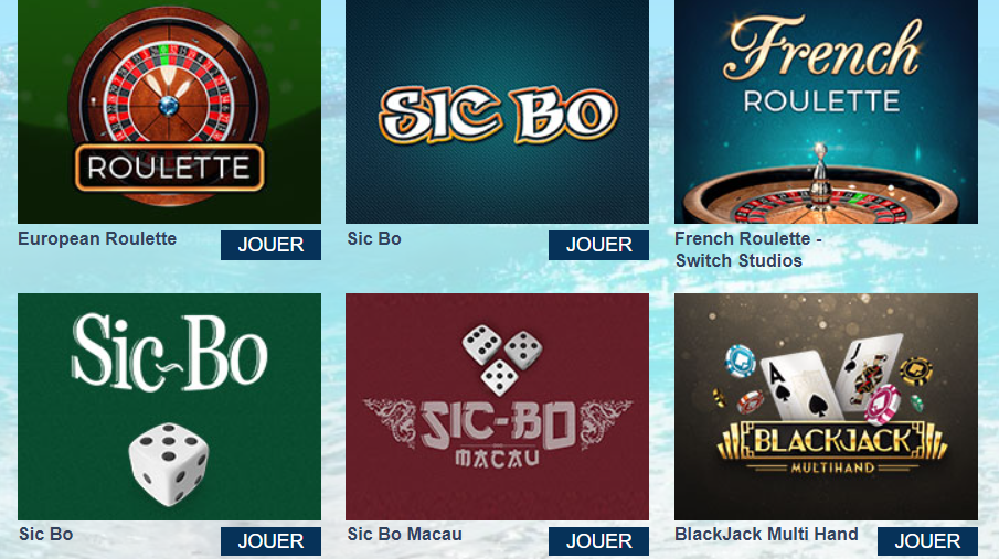 jeux CasinoBlu traditionnelle jeux de cartes en ligne