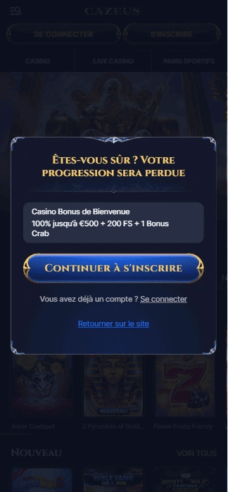 S’inscrire sur CaZeus Inscription et Connexion à Ca Zeus FR Aujourd’hui