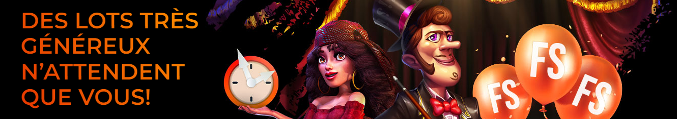 bonus Fortune Clock Casino en ligne bonus sans dépôt - 10€