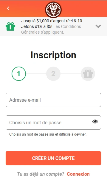 Register et se Connecter à LeoVegas Français