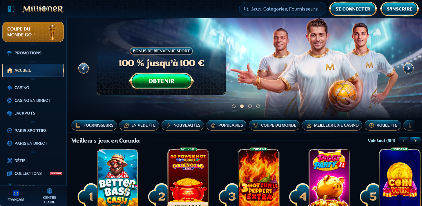 Millionaire Casino Avis Avis sur Franais Casino Millioner