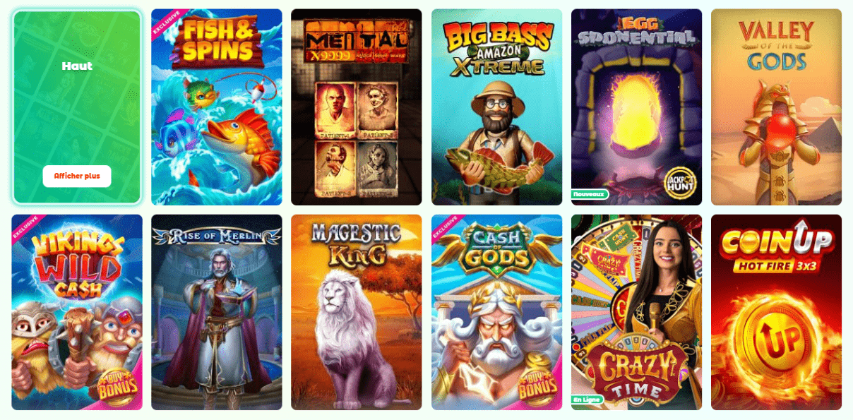 Casino Neon54 Francophone Tous Jeux sur Internet