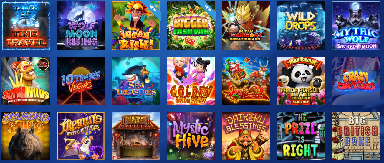 Win 2 Play en ligne avec le choix des top machines à sous jeux