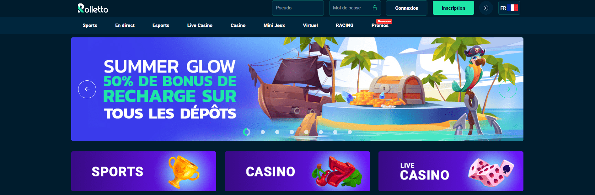 Avis de Rolletto Casino en Ligne en France