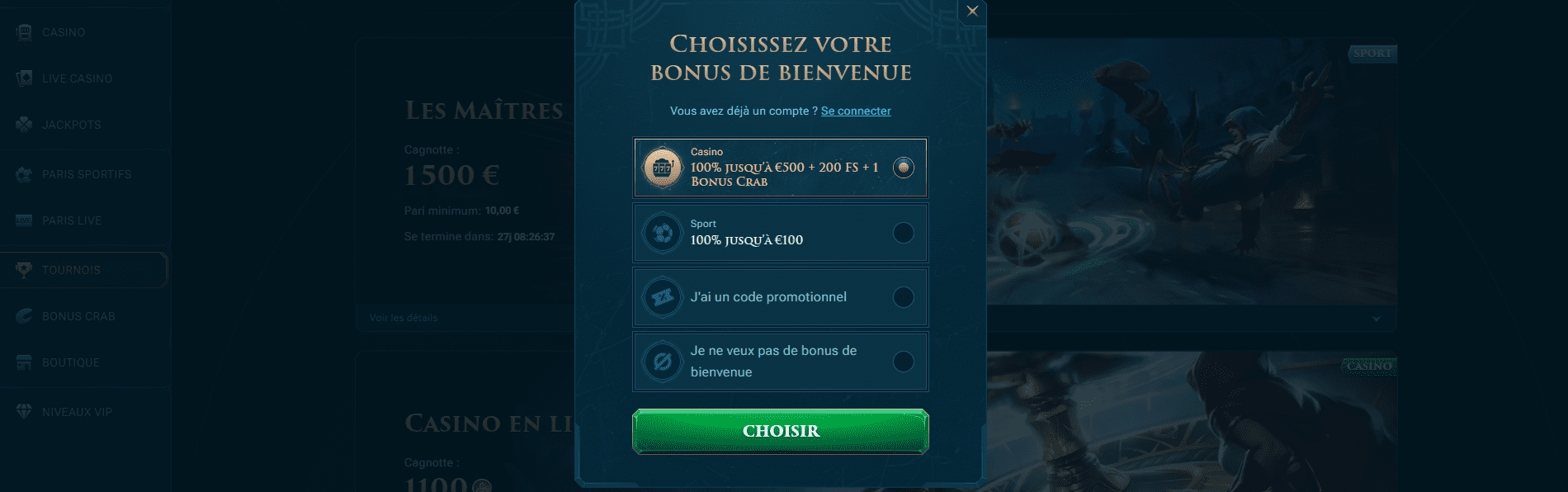 Enregistrer un Nouvel Utilisateur sur SlotunaCasino FR