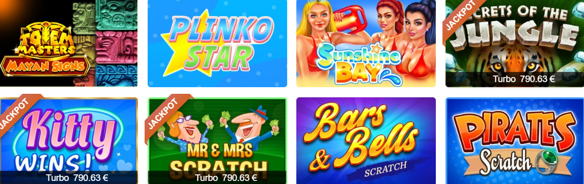 Top Jeux de Grattage en Winorama 77 Casino sur le Net avec Retrait des Fonds