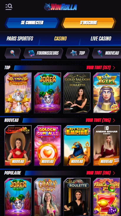 Jeux sur Win Rolla Casino Essayer de Jouer Meilleurs Machines à Sous en Rolla Win Casino pour Francophones