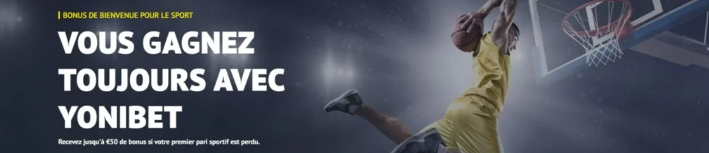 Welcome Sport Bonus au YoniBet Casino yonibet2.io